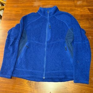 Vintage Patagonia R2 series Polartec Blue Fleece Full Zip Large